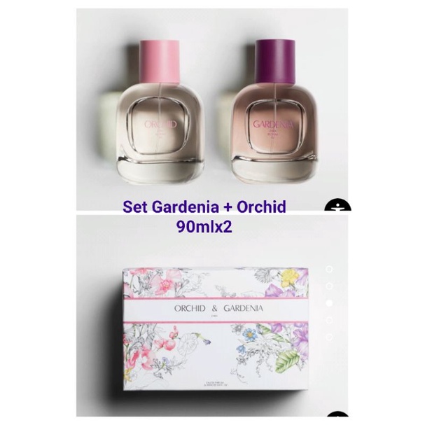 SET 2 CHAl NƯỚC HOA GARDENIA+ORCHID 30ML,100ML