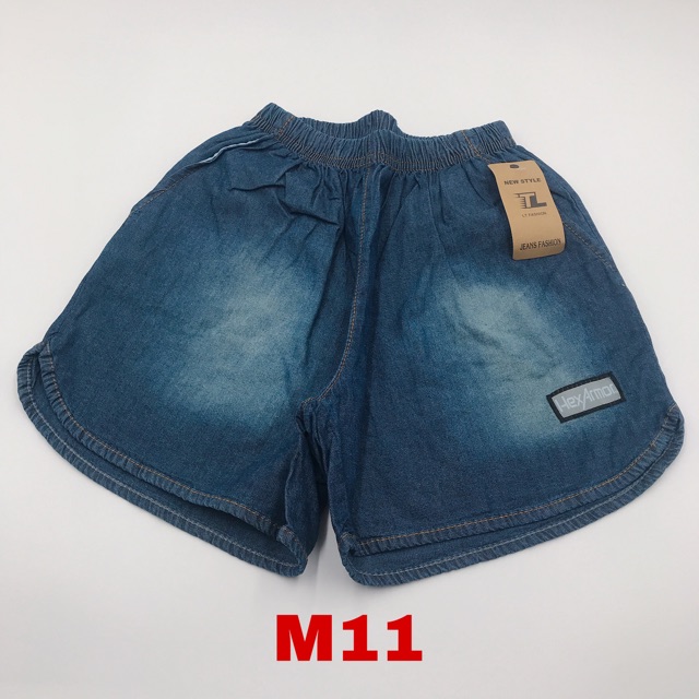 Quần short bò nữ cạp chun mã M09, M10, M11