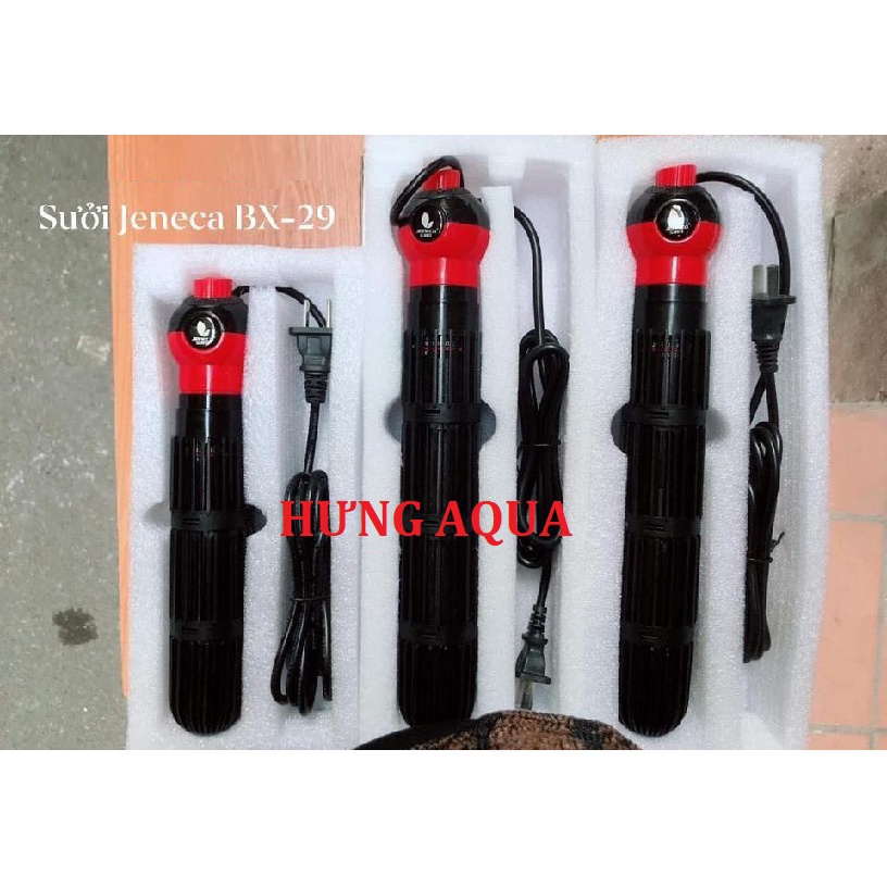Sưởi bể cá, sưởi hồ cá Jeneca BX-29 200W 300W 500W giúp ổn định nhiệt độ nước, có vỏ bọc bảo vệ chống bỏng cho cá