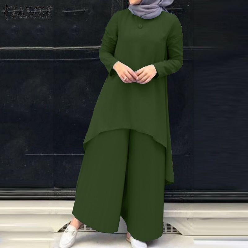 Zanzea Bộ Đồ Nữ Hồi Giáo Phong Cách Retro Thời Trang