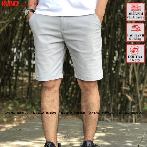 Quần Short Nam Kaki Mềm Mịn VICERO 6 Màu Trẻ Trung Phong Cách Hàn Quốc _KVINDstore08