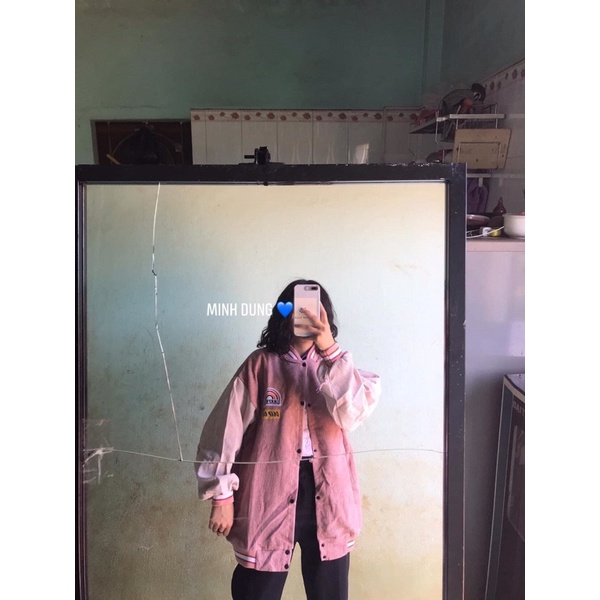 Áo bomber nhung cầu vòng | BigBuy360 - bigbuy360.vn