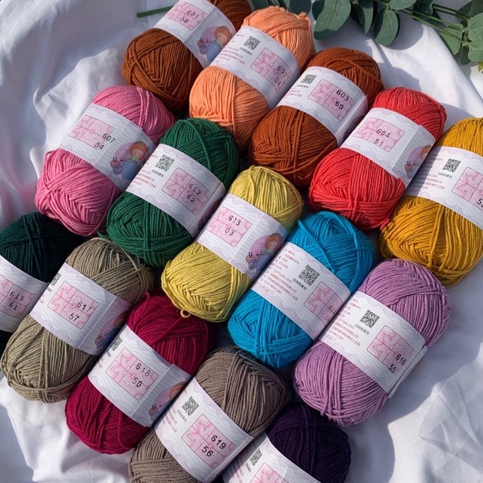 Len Baby Yarn chính hãng mã màu mới