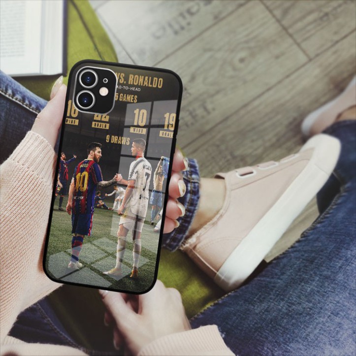 Ốp kính cường lực CR7 C.Ronaldo siêu nhân cực chất cho tất cả các đời Iphone năm 2021 OK-FOO2001015