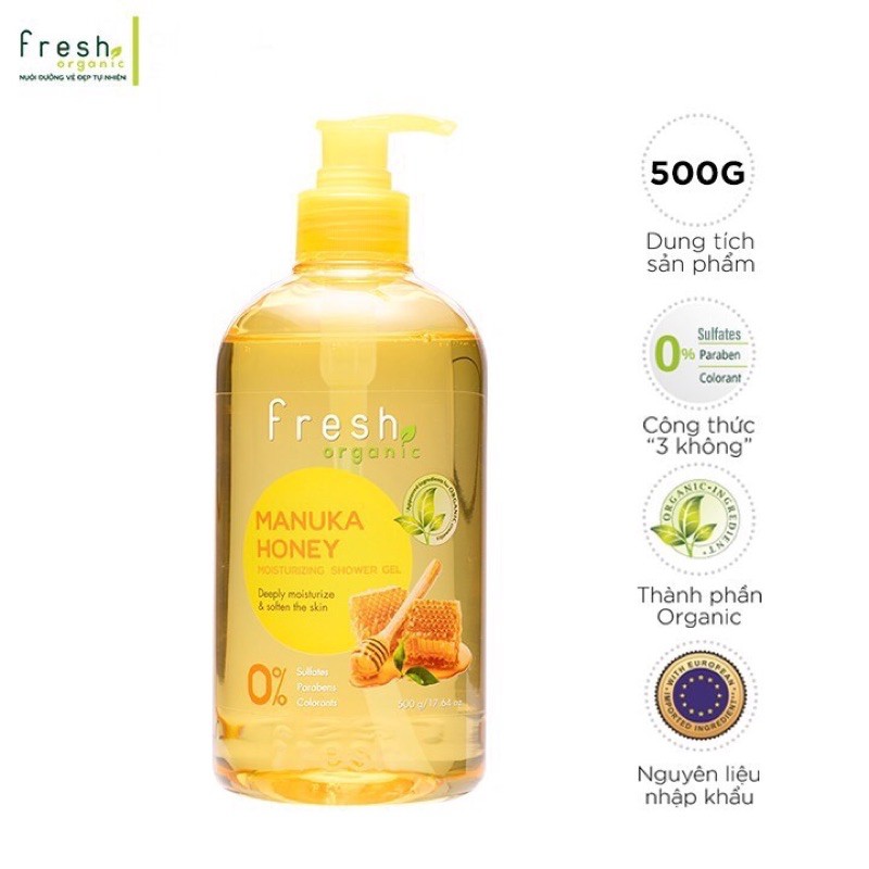 Sữa Tắm Hữu Cơ Fresh Organic Shower Gel 500g