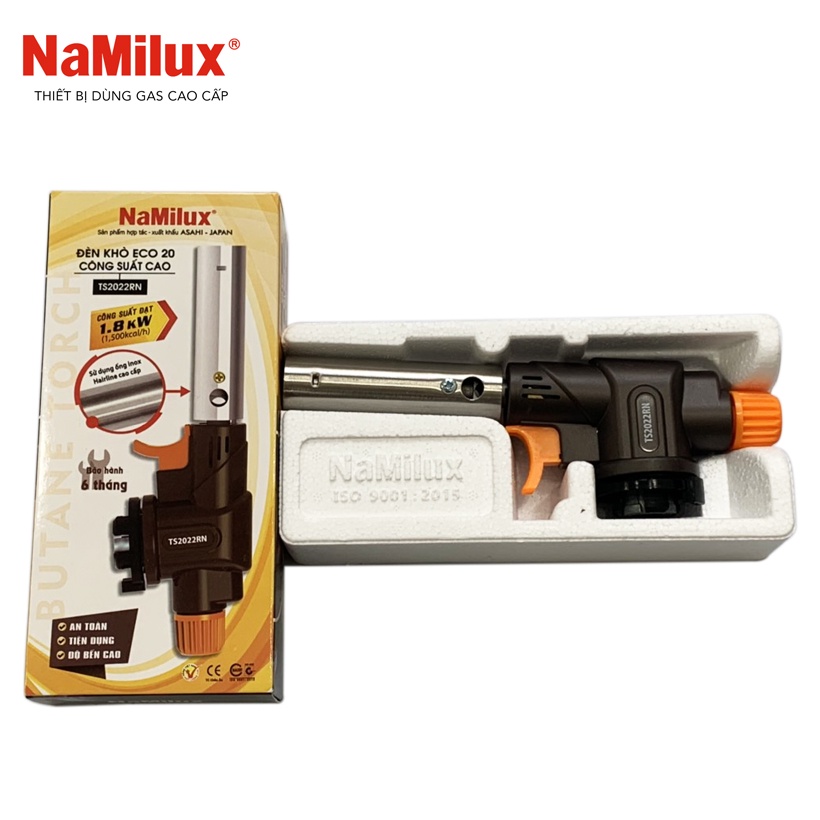 Đèn khò gas NAMILUX TS2022RN - [ HỎA TỐC ] - Đèn khè ga ECO 20 Công suất cao 1.8 kW - Hàng Chính Hãng