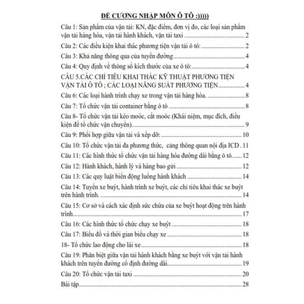 Nhập Môn Vận Tải Sắt, Thủy, Ôtô