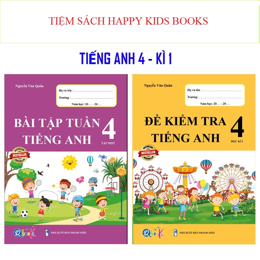 Sách - Combo Bài Tập Tuần, Đề Kiểm Tra Tiếng Anh 4 - Tập 1