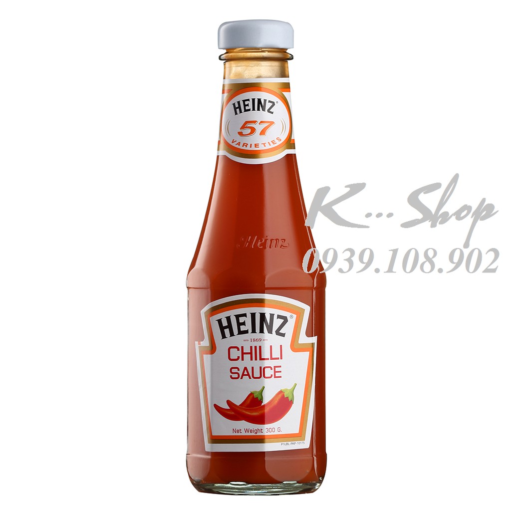 Tương Ớt Heinz 300gram (Nhãn Trắng) (Chilli Sauce) cay nhẹ