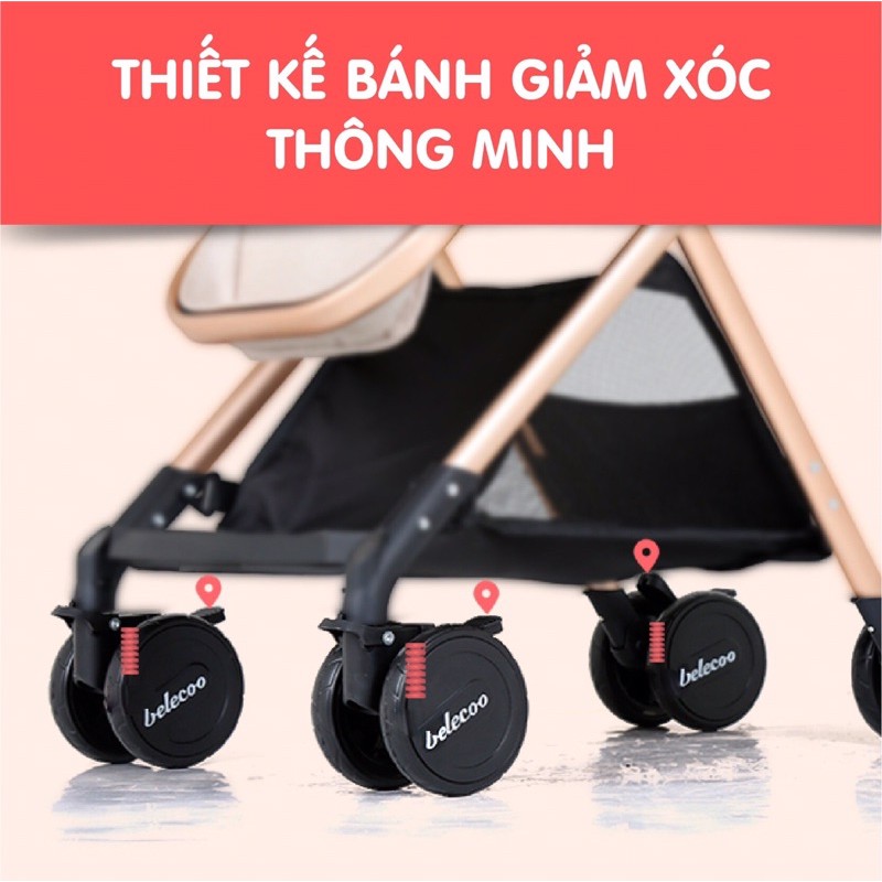 [HCM] XE ĐẨY 2 CHIỀU 3 TƯ THẾ BELECOO CAO CẤP