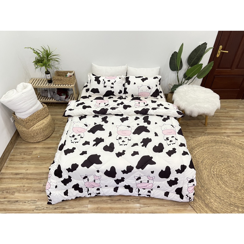 Bộ Chăn Ga Gối Cotton Poly Mẫu Mới Maibedding Thấm Hút Mồ Hôi Không Phai Bai Xù Giá Rẻ Đón Chào Mùa Đông 2021