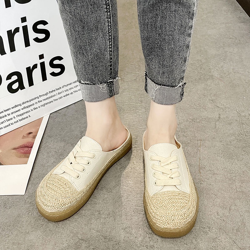 Giày Sục Vải Canvas Đế Mềm Thời Trang Mùa Hè Cho Nữ Size 35 -40 3 Kiểu