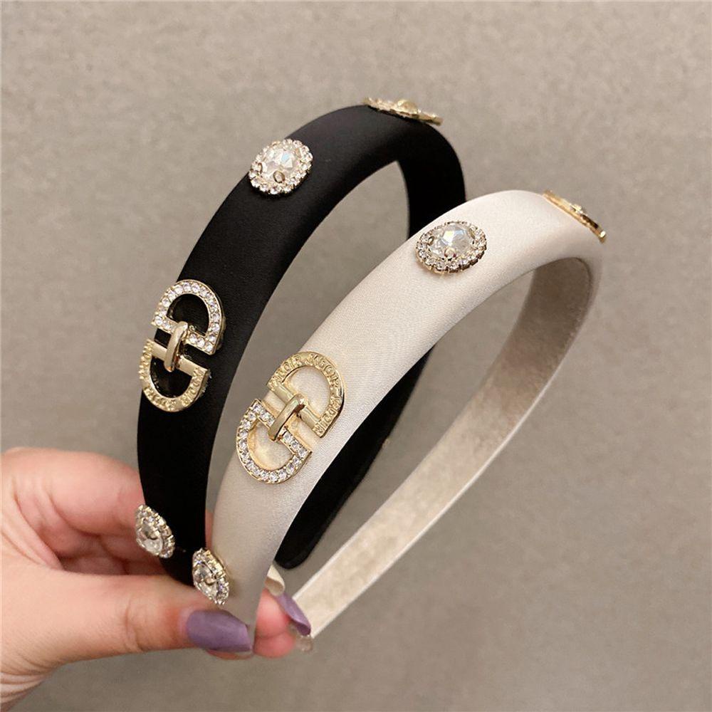 ANEMONE Băng Đô Cài Tóc Bằng Xốp Màu Trơn Phong Cách Hàn Quốc Sang Trọng Dành Cho Nữ