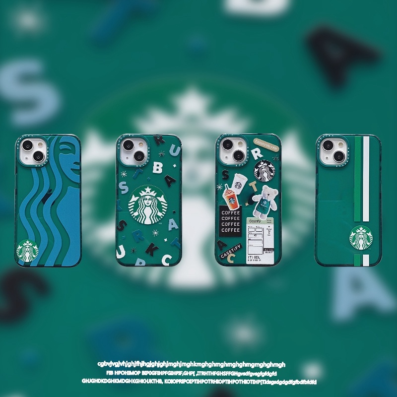 Ốp Điện Thoại Mềm Trong Suốt Siêu Mỏng Họa Tiết Starbucks Cho iPhone 7 8 Plus 7 + 8 + X XS XR 11 12 13 Pro 13Pro Max