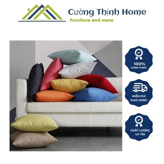 Gối tựa vuông kèm ruột bông hạt cao cấp kích thước 45cm x 45cm