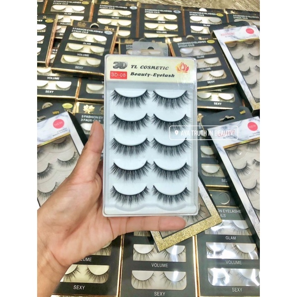 Lông Mi Chồn 3D Beauty Eyelash Set 5 Cặp