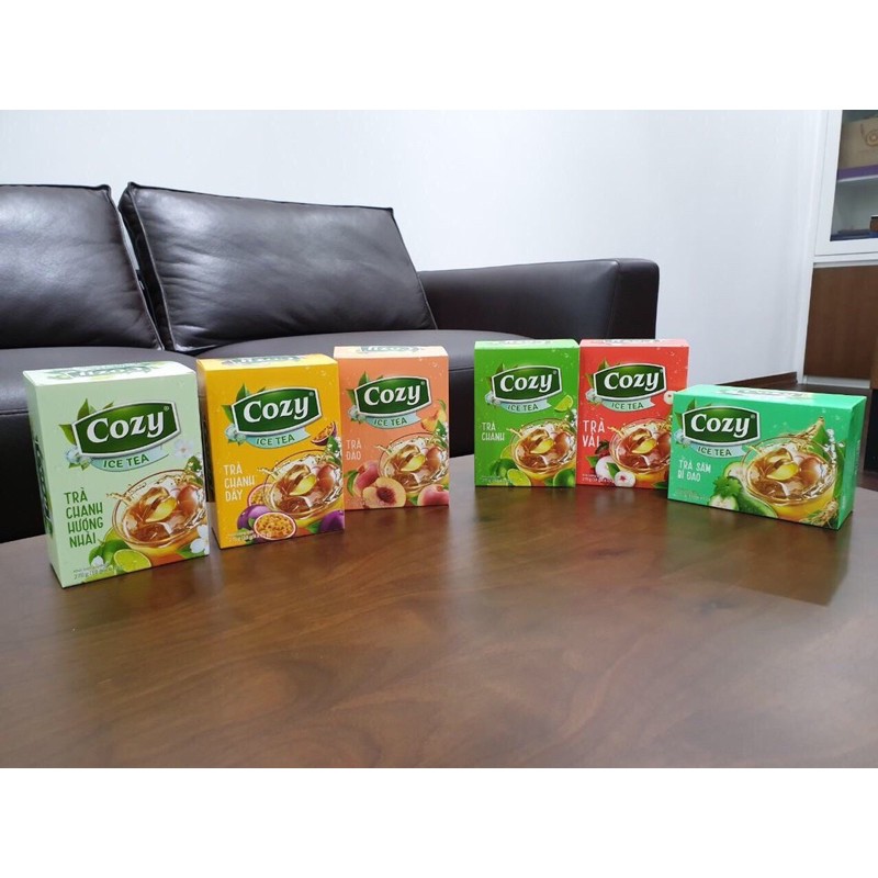 Bột Đào cozy Ice tea Hoà Tan Hộp 18gói