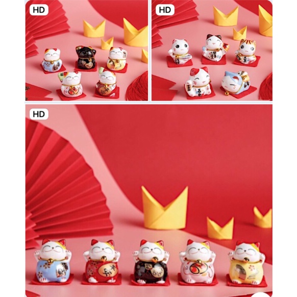 SET 5 MÈO THẦN TÀI MAY MẮN