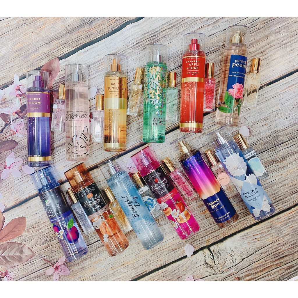 [Bill Mỹ] [ 33 ml ]  Xịt thơm body mist  Bath And Body Works nhiều mùi | Thế Giới Skin Care