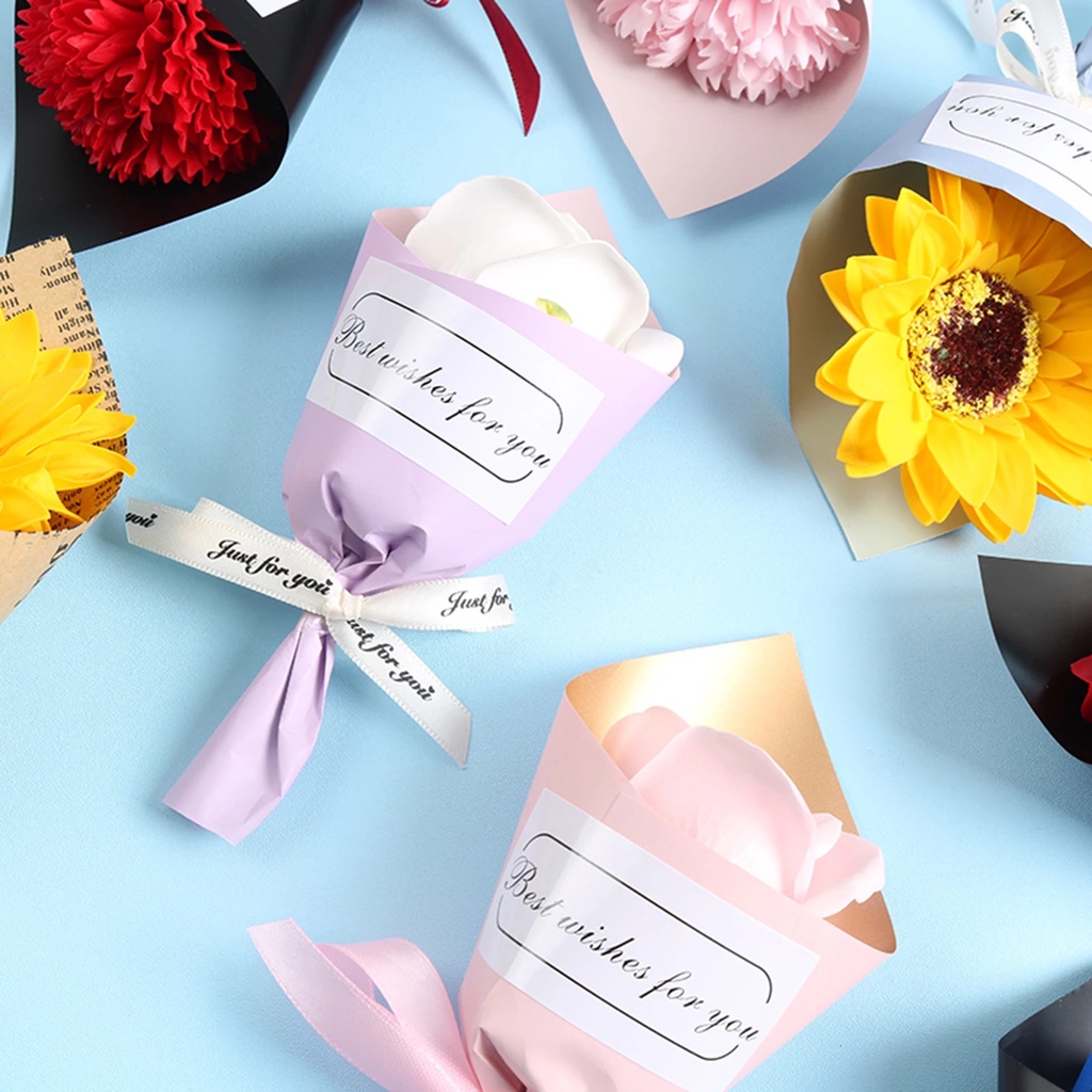 Bó Hoa Hồng Giả Xinh Xắn Dùng Để Trang Trí Tiện Dụng