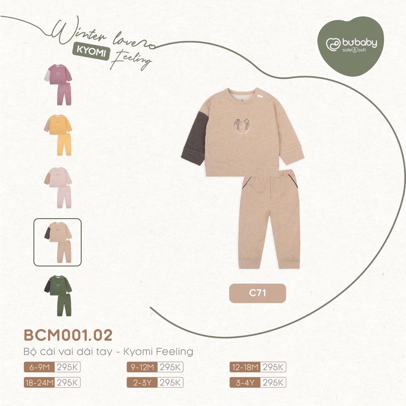 Bu Bộ cài vai dài tay KyomiFeeling BCM001.02