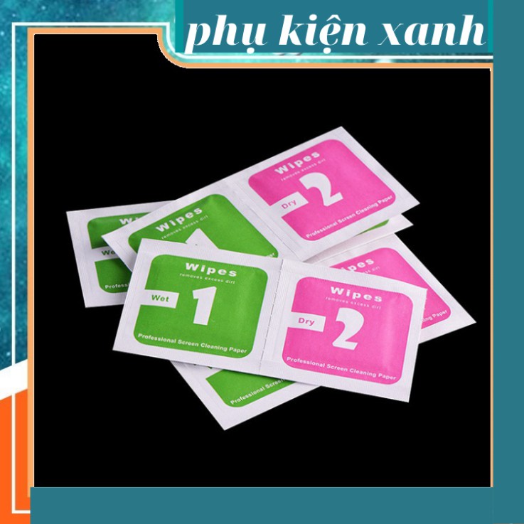 Combo 2 bộ giấy lau dán cường lực  - Dùng vệ sinh mặt kính