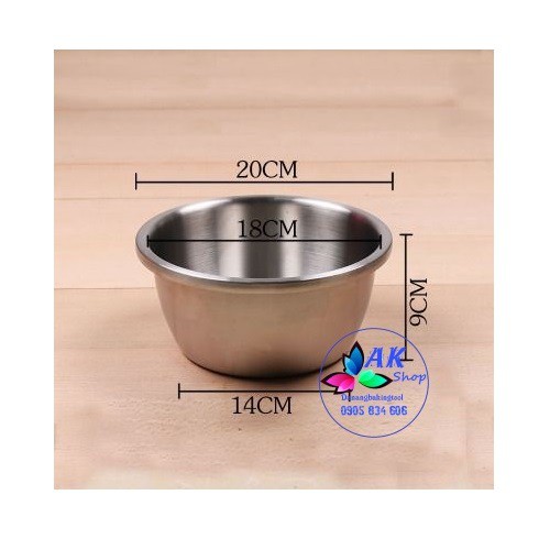 TÔ TRỘN BỘT DK 20CM