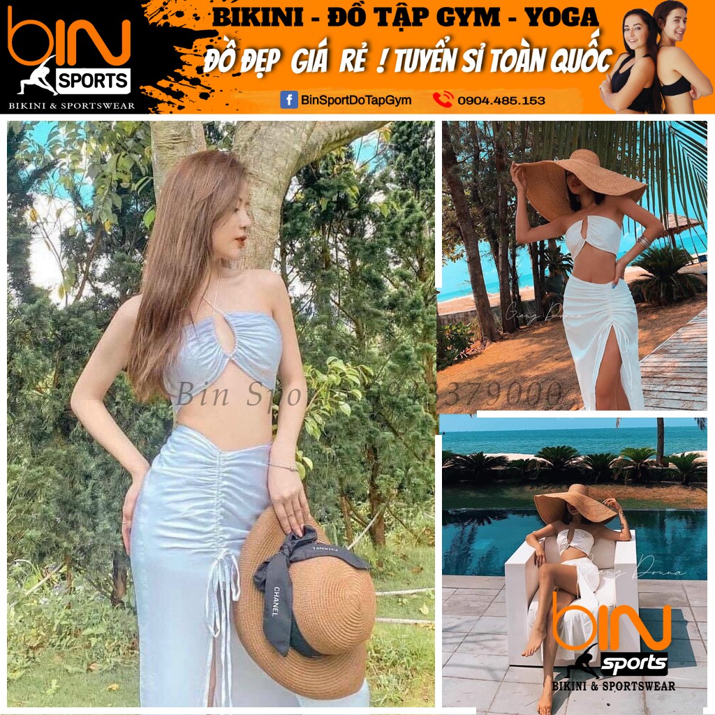 Bikini 2 Mảnh Kèm Chân Váy Sexy Bin Sports BHV120