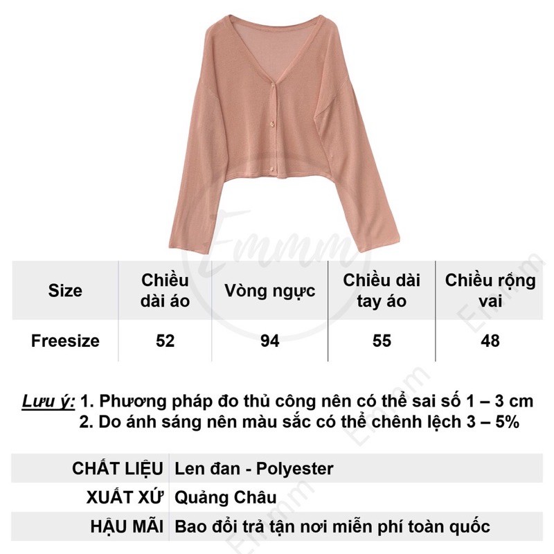 (Sẵn hàng Quảng Châu đẹp) Áo khoác len cadigan mỏng nút hoa | BigBuy360 - bigbuy360.vn