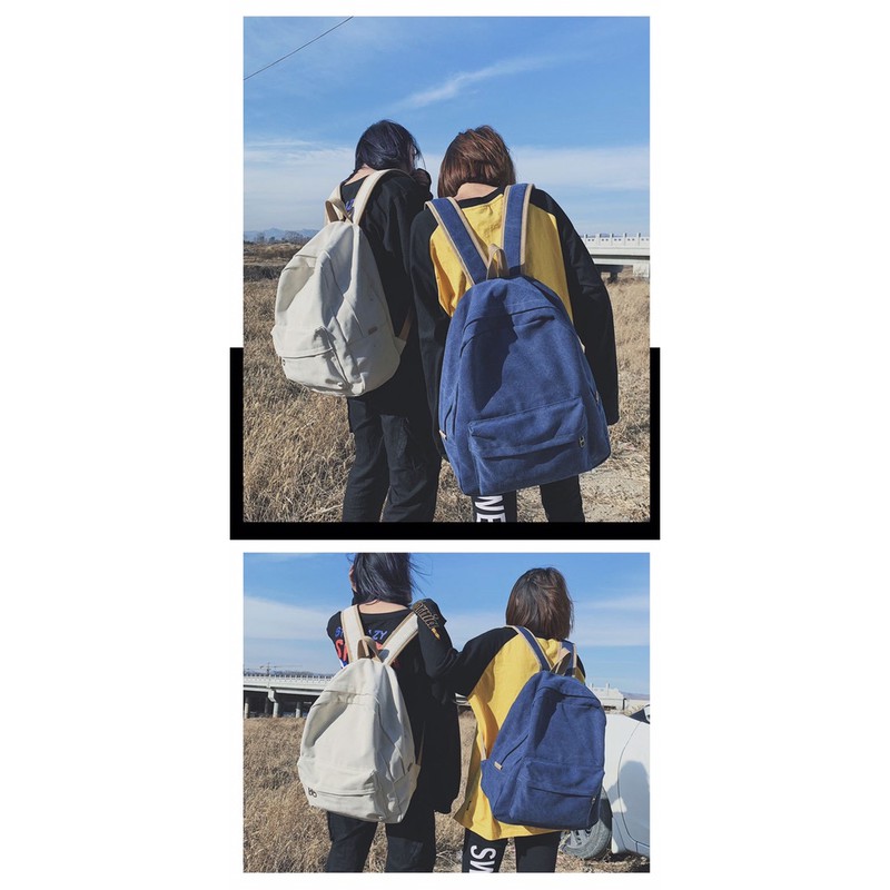 Balo đi học vải bố siêu dày mẫu mới