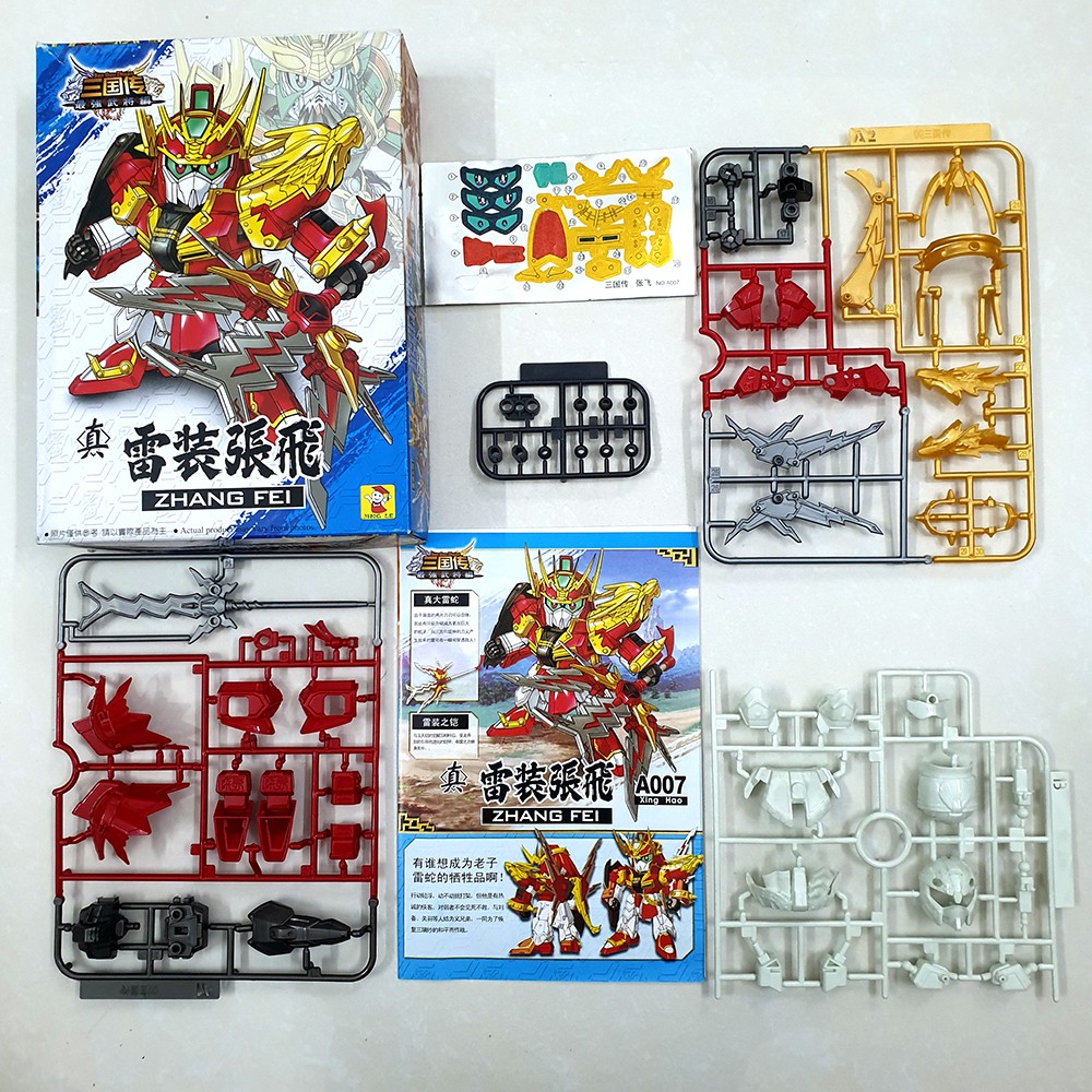 [Full box mới 100%] Đồ chơi lắp ráp SD/BB Gundam A007 Trương Phi - Gundam Tam Quốc giá rẻ lego The Three Kingdom New4all