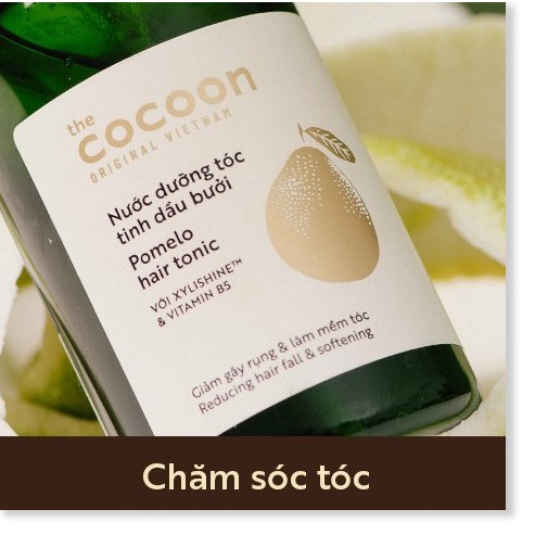 Combo 2 chai Nước dưỡng tóc tinh dầu vỏ bưởi POMELO COCOON giảm rụng tóc, kích thích rụng tóc, phục hồi hư tổn 140ml