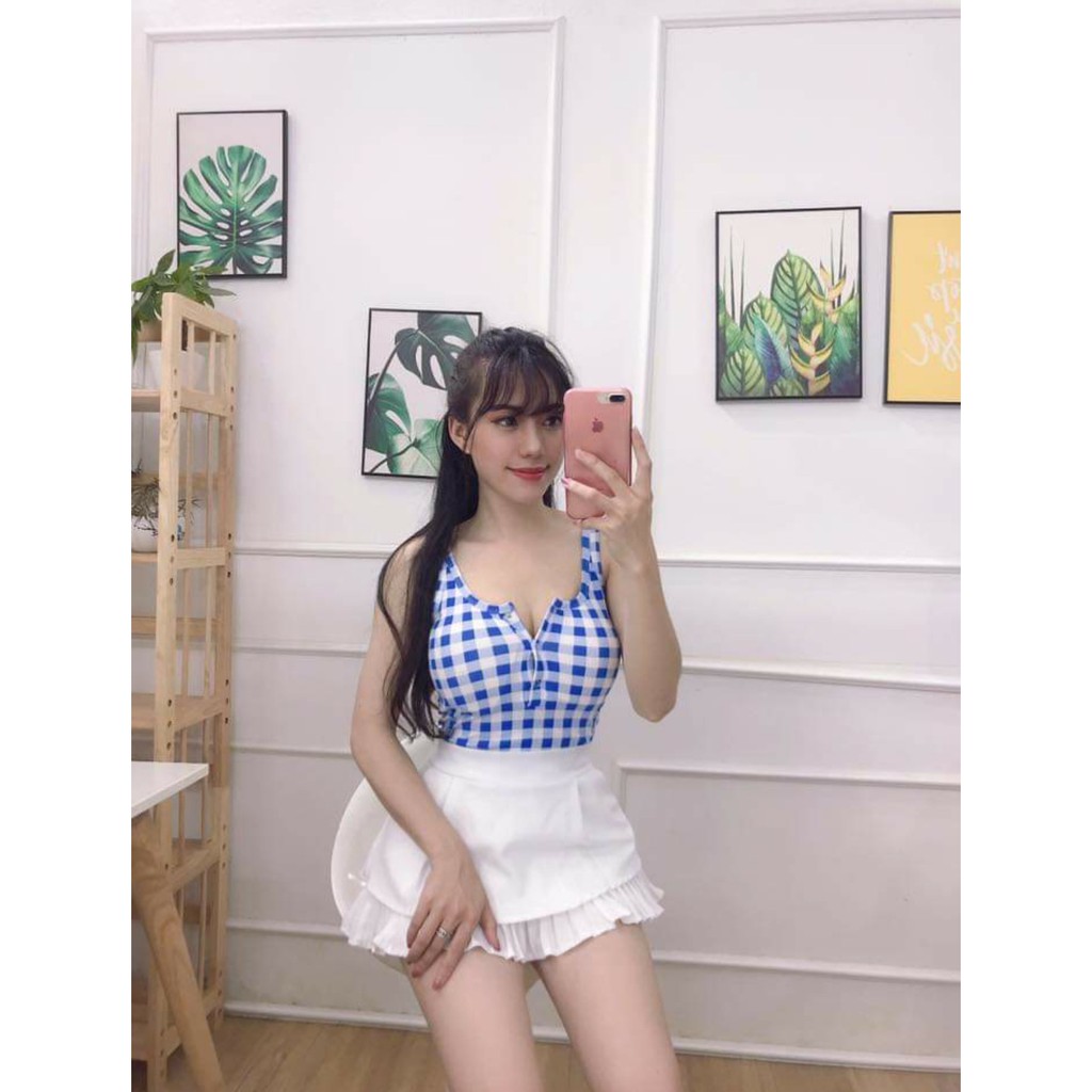 [Mã FASHIONT4WA2 giảm 10K đơn 50K] Áo Croptop có mút ngực