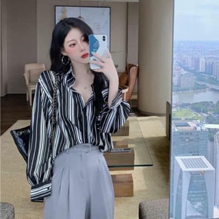 Áo sơ mi kẻ dáng dài⚡️2 màu