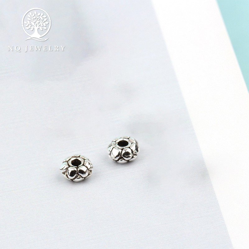 Combo 5 charm bạc chặn hình răng cưa 2.2*4.5mm - NQ Jewelry