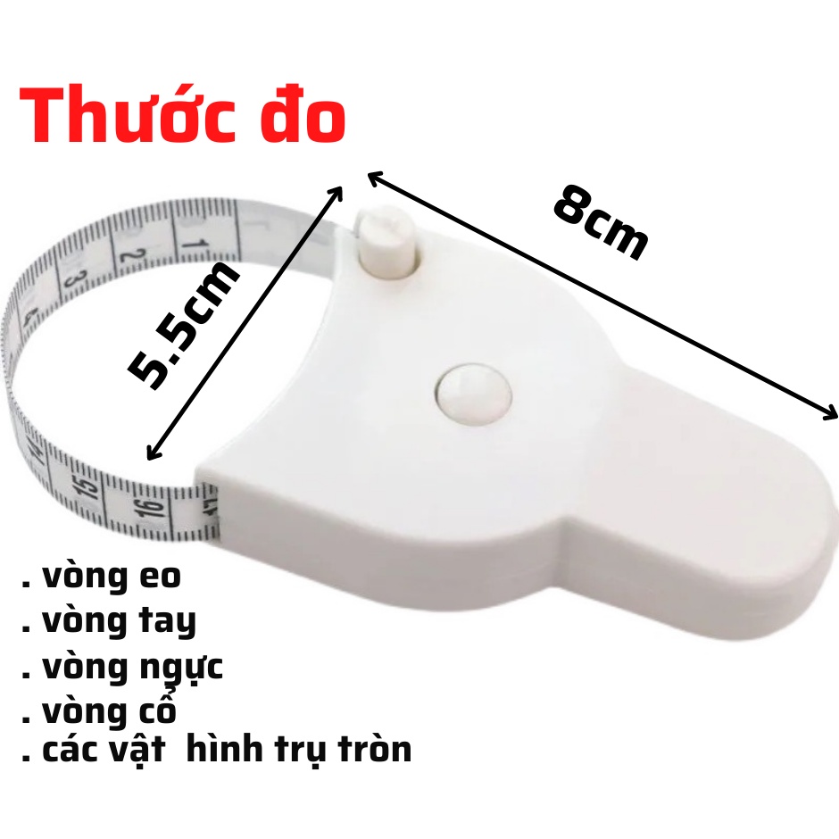 Thước Dây Đo Cơ Thể Đo Vòng Eo Vòng Ngực Bắp Thước Đo Thể Hình Chuyên Dụng