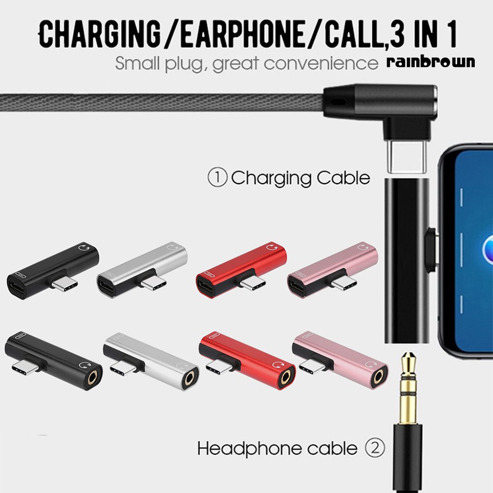 Cáp Sạc Usb Type C 2 Trong 1 Cho Miui Huawei