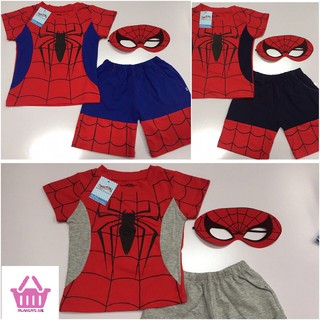 Set đồ người nhện Spider Man có mặt nạ cho bé trai từ 1-12T