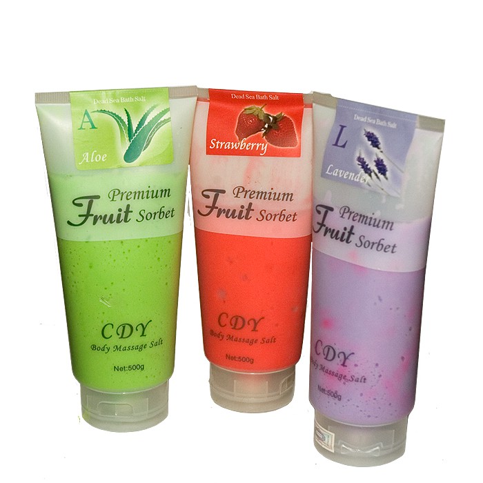 MUỐI TẮM TẨY TẾ BÀO CHẾT CDY PREMIUM FRUIT SORBET BODY MASSAGE SALT 500G CHÍNH HÃNG - 3335