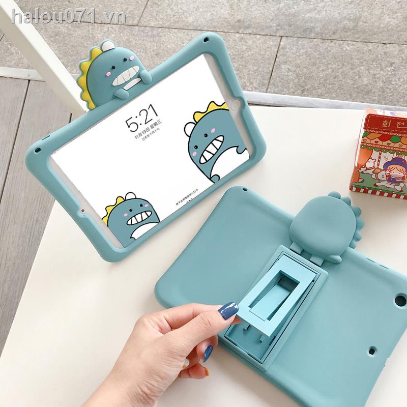 Spot♕♦Dinosaur 2018 vỏ bảo vệ iPad mới Vỏ Air2 9,7 inch Pro10,5 Máy tính bảng Apple Air3 dễ thương 10,2 miếng silicone6 trẻ em chống rơi ipad234 hoạt hình 2019mini5