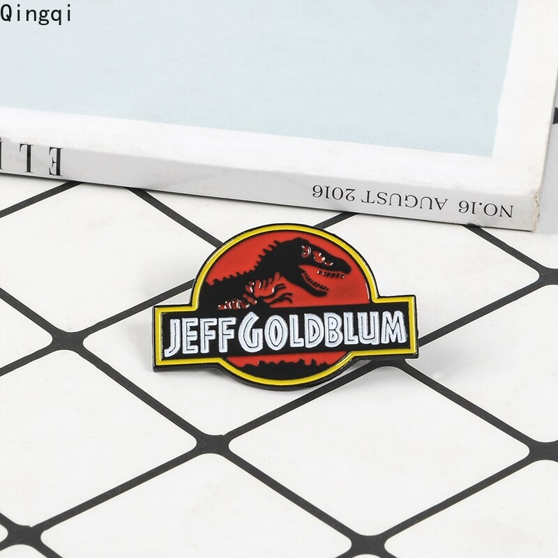 Ghim cài áo MISS ZOE hình khủng long Jurassic World tráng men độc lạ