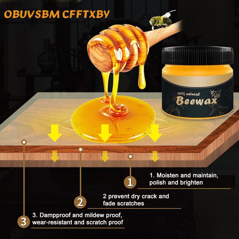 HỘP SÁP ONG CHĂM SÓC NỘI THẤT BEEWAX CAO CẤP - SÁP LAU SÀN GỖ, ĐÁNH BÓNG NỘI THẤT BẰNG GỖ
