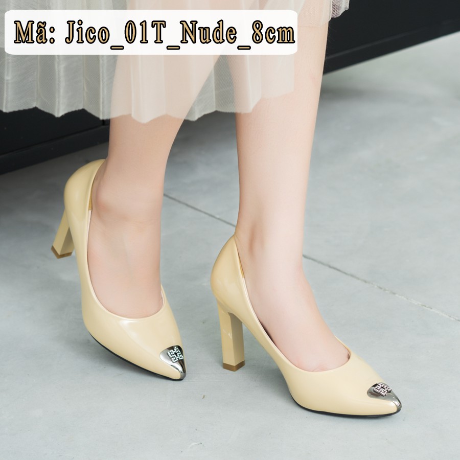 GIÀY CAO GÓT MŨI THẬP MÀU NUDE - JICO_01T_Nude