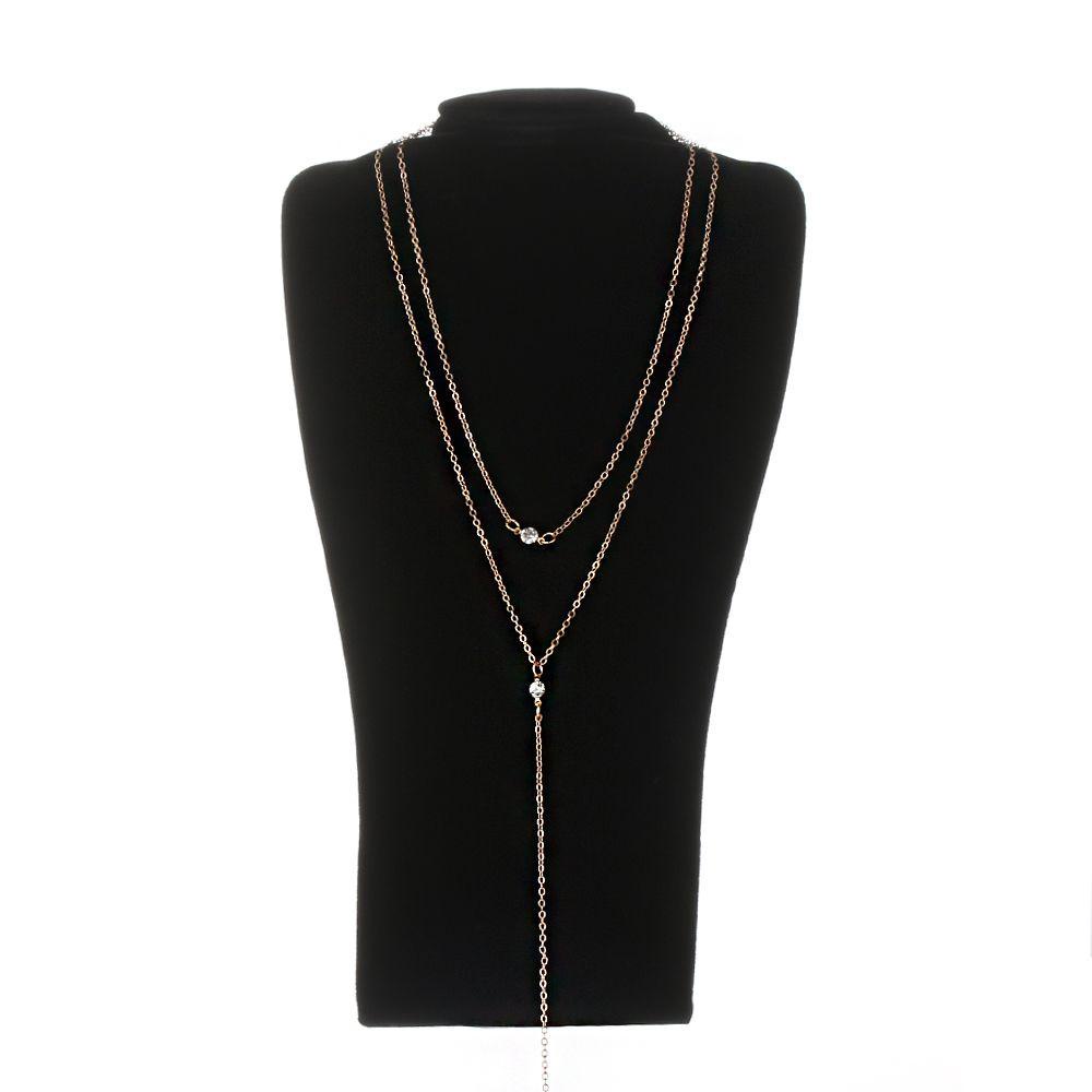 Mih Vòng Cổ Choker Nhiều Lớp Mặt Hình Học Hợp Kim Đồng Phong Cách Boho Làm Quà Tặng Cho Nữ