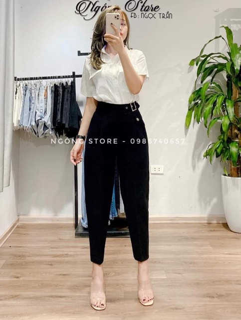 [ Sale ⚡️⚡️ 50K] Quần baggy đai nắp túi mới mã 456