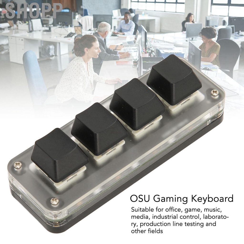 Shopp Programmable Keypad USB 4 Keys Mini Mechanical Keyboard OSU HOT