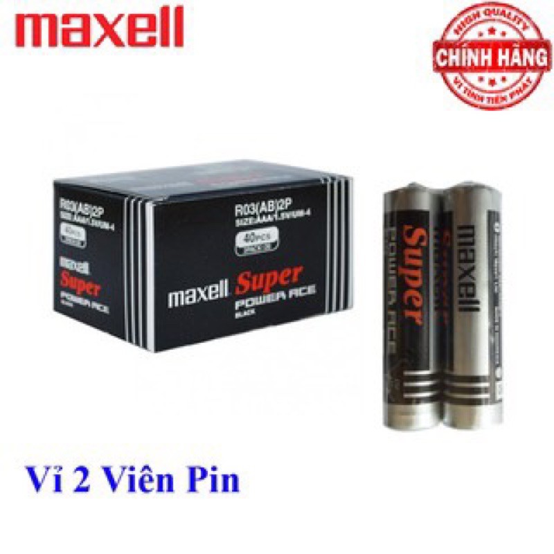 vỉ 2 viên pin AAA Maxell