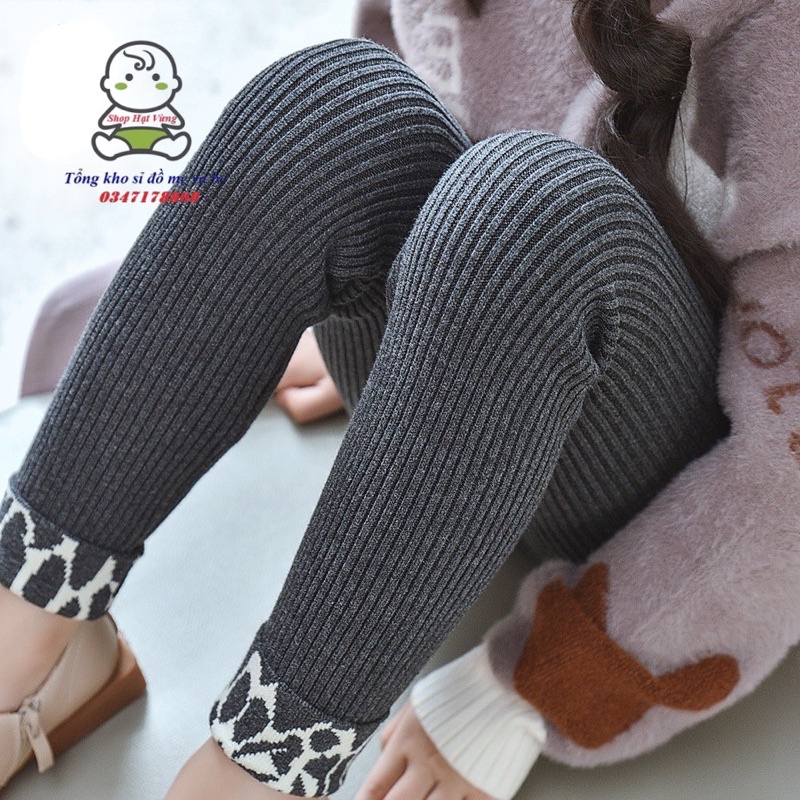 (1- 8 tuổi) Quần tất len tăm cho bé- quần legging giữ nhiệt cho bé