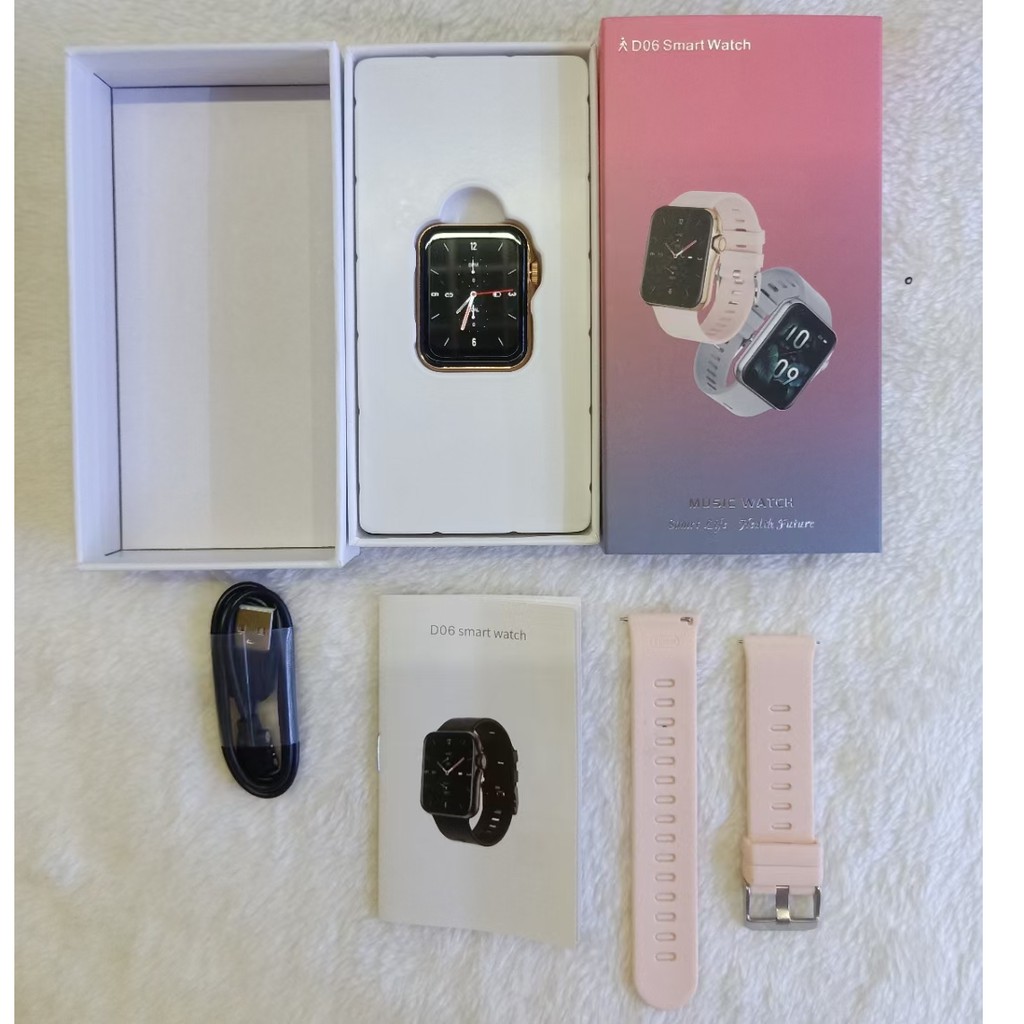 Đồng Hồ Thông Minh D06 1.6 Inch Chống Nước Ip67 Giám Sát Huyết Áp