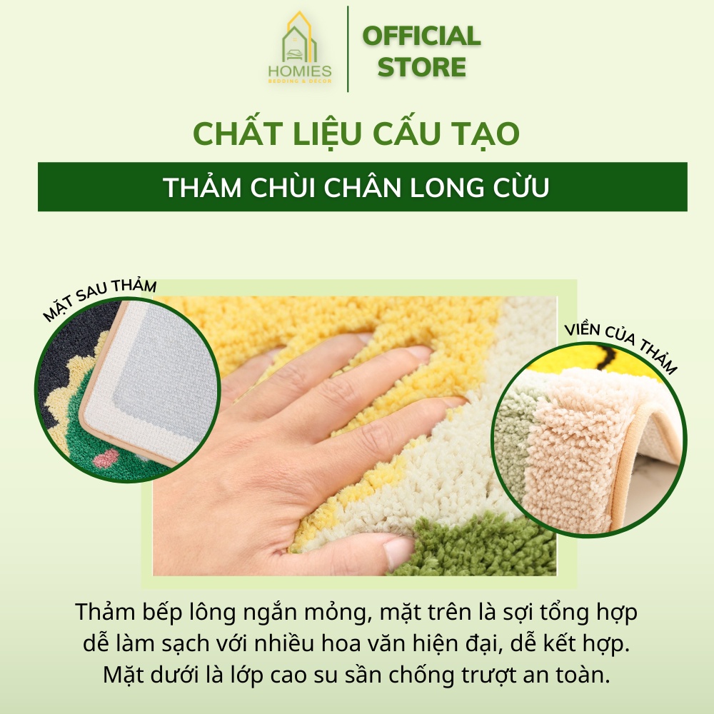 Thảm lau chân, thảm chùi chân lông cừu đế cao su chống trơn trượt, siêu thấm cao cấp - 40cm x 60cm